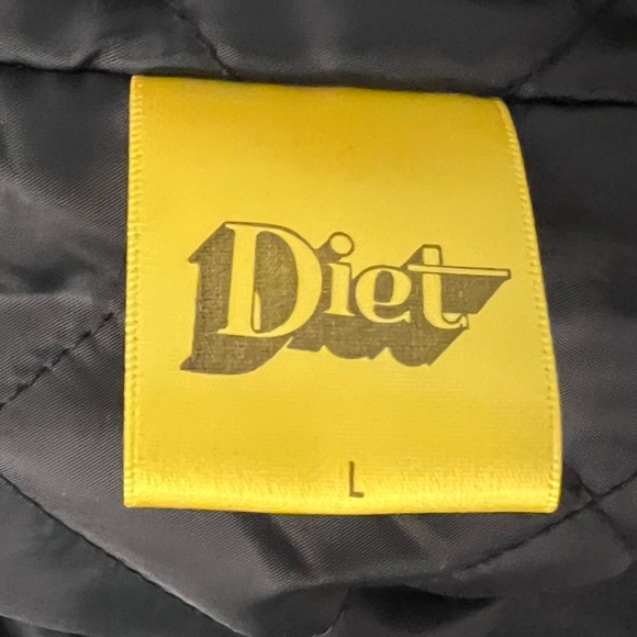 Diet Starts Monday Men’s Bomber Jacket, Black, Size L. 0090. - Picture 5 of 7